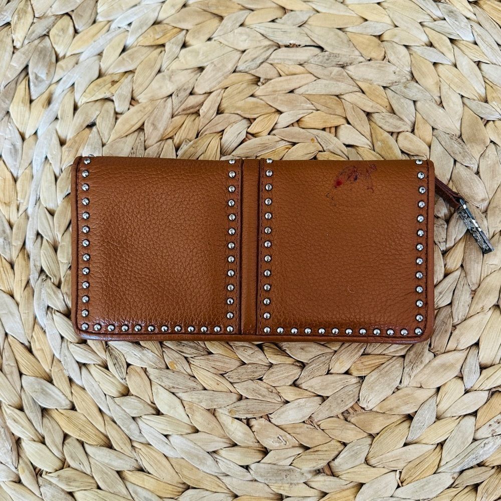 Brighton Brown Studded Wallet